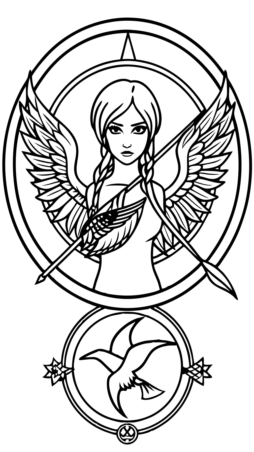 coloring pages of hunger games